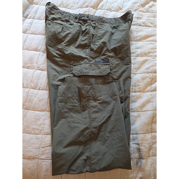 Abercrombie Fitch Pants Men M Green VTG 90s Y2K Paratrooper Baggy Cargo Military - Picture 1 of 9